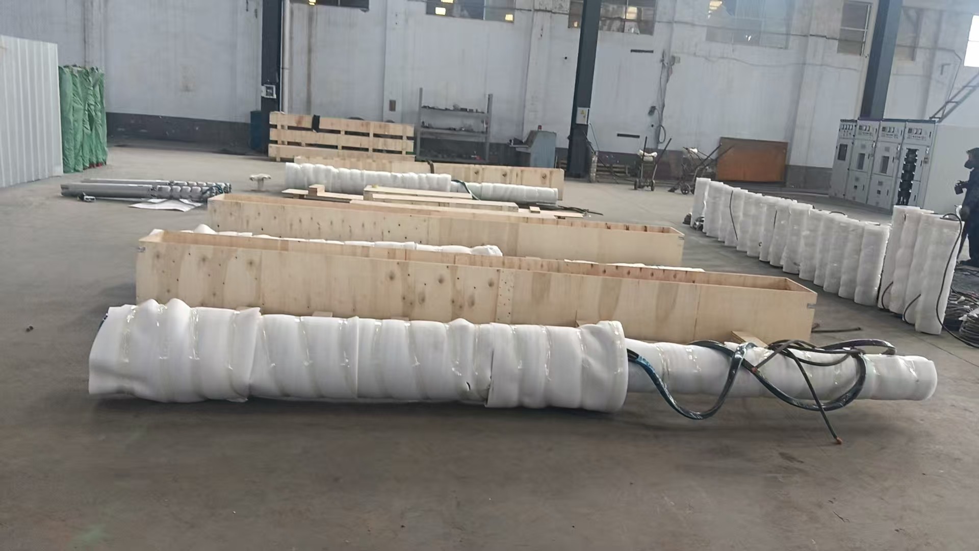 非州500米竖井金属矿强排水泵准备发货